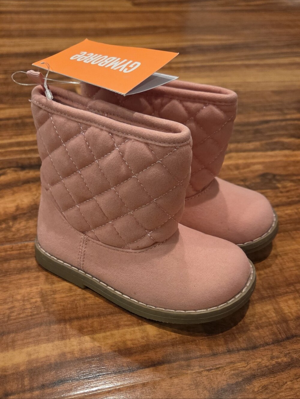 Gymboree NWT Size 6 Pink Quilted Boots